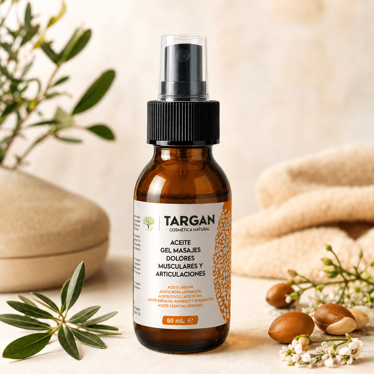 ACEITE GEL MASAJES DOLOR MUSCULAR Y ARTICUL.